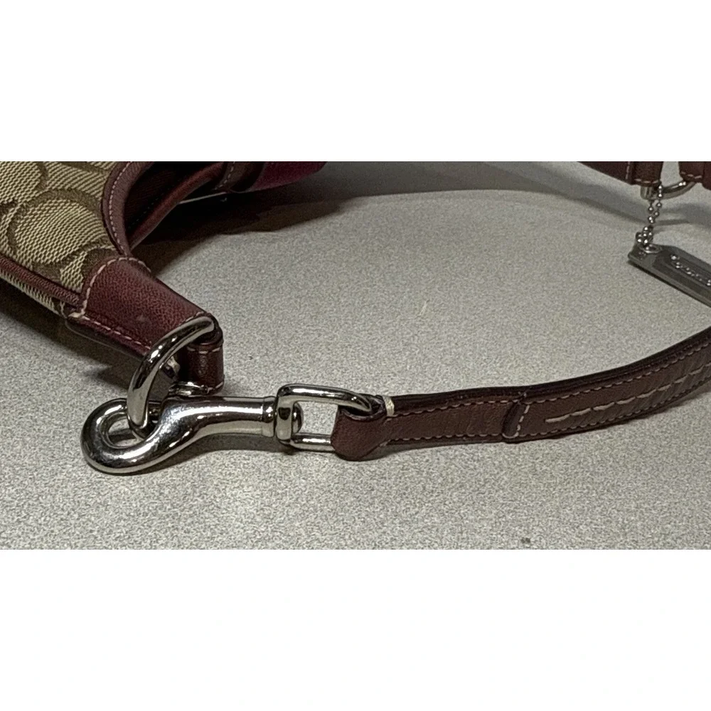COACH‎ Soho Hampton Y2K Shoulder Handbag Pink Suede Leather Trim 